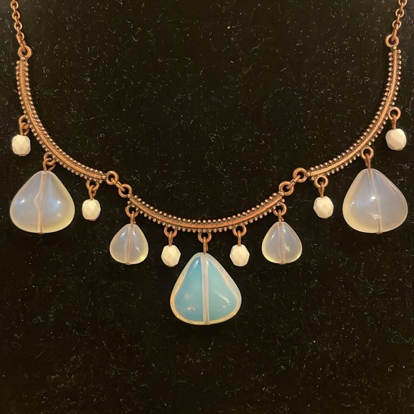 Vintage Avon SAQ Copper Bronze Tone Beaded Choker Collar Statement Necklace - Picture 2 of 4